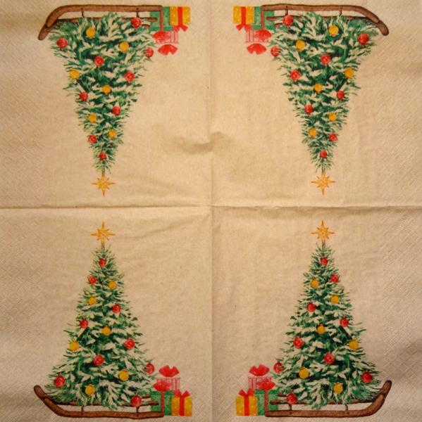 195 Christmas Flowers - 3-ply (red) - Ihr
